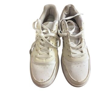 Adidas Classic White Lace-Up Sneakers